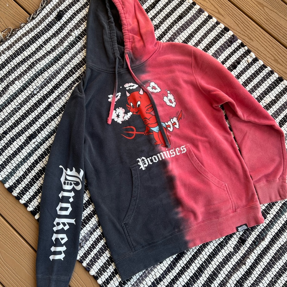 two tone hoodie
